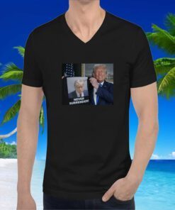 Trump 2024 Shows Off Trump Mugshot Never Surrender Ornament