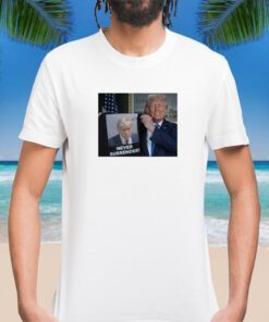 Trump 2024 Shows Off Trump Mugshot Never Surrender V-Neck T-Shirt