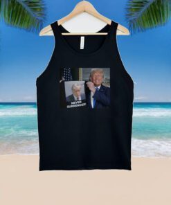 Trump 2024 Shows Off Trump Mugshot Never Surrender V-Neck T-Shirt