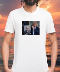 Donald Trump Shows Off Trump Mugshot Never Surrender Hooded T-Shirt