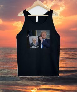 Donald Trump Shows Off Trump Mugshot Never Surrender Hooded T-Shirt