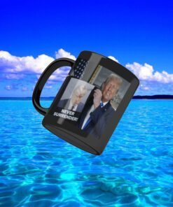 Donald Trump Shows Off Trump Mugshot Never Surrender Mug