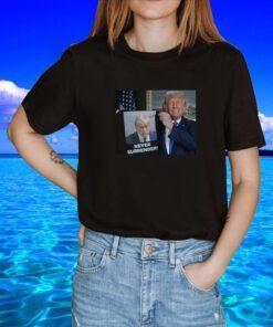 Trump 2024 Shows Off Trump Mugshot Never Surrender Mug
