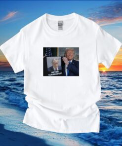 Trump 2024 Shows Off Trump Mugshot Never Surrender Poster