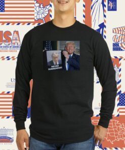 Trump Shows Off Trump Mugshot Never Surrender T-Shirt