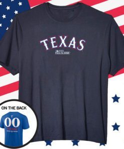 Texas Rangers 2023 American League Champions Custom Name Number Shirt