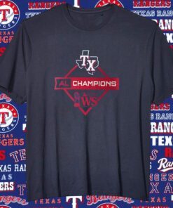 Texas Rangers 2023 American League Champions Diamond Icon Shirt