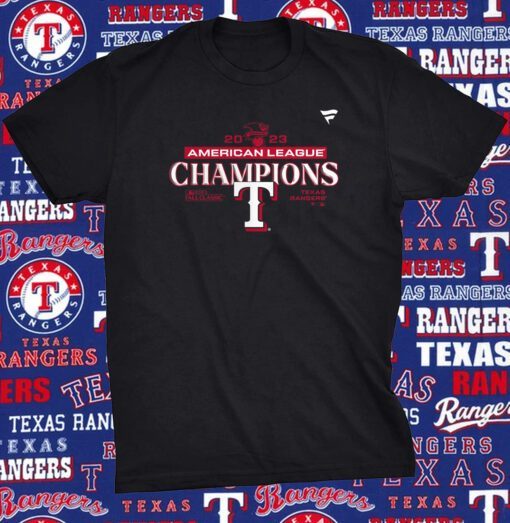 Texas Rangers 2023 American League Champions Locker Room Shirt