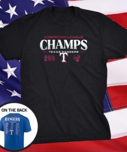 Texas Rangers Fanatics Branded 2023 American League Champions Roster Shirt