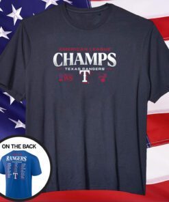 Texas Rangers Fanatics Branded 2023 American League Champions Roster Shirt