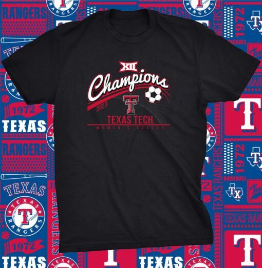 Texas Tech Red Raiders 2023 Big 12 Women’s Soccer Regular Season Champions Shirt