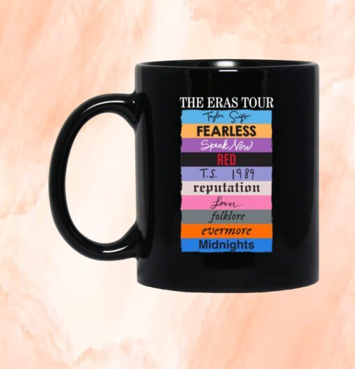 Official The Eras Tour Taylor Swift Fearless Speak Now Red TS 1989 Reputation Lover Folklore Evermore Midnights Mug