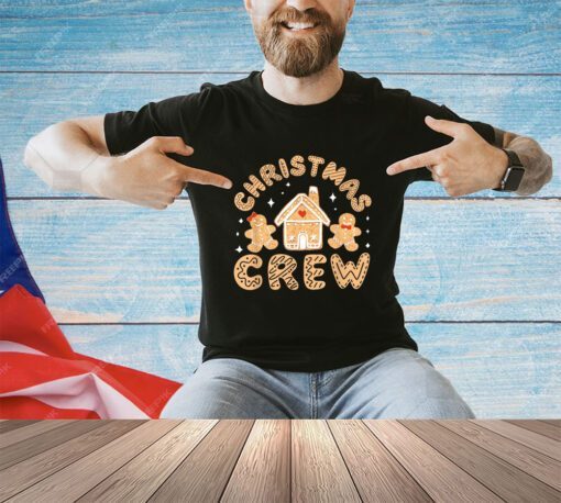 Christmas Crew Funny Holiday Gingerbread Man T-Shirt