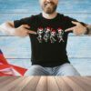 Funny Christmas Skeleton Dancing Xmas Light Music Christmas T-Shirt