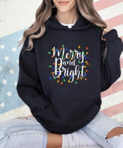 Funny Merry and Bright Christmas Lights Xmas Holiday T-Shirt