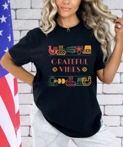 Grateful Thankful Favored Print Shirt Thanksgiving T-Shirt
