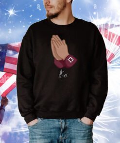 Jordan Travis College Praying Hand Wht Hoodie TShirt