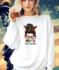 Merry bartender Christmas shirt