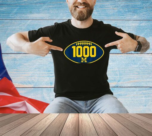 Michigan 1000 Wins - Michigan Lovers reach 1000th Wins T-Shirt