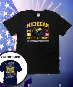 Michigan Wolverines 1000th Victory First Team In History To Win 1000 Division 1 Games November 18, 2023 Hoodie Shirts