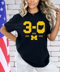 Michigan Wolverines football 3 0 in the game shirt