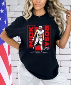 Nick Bosa San Francisco 49ers Vertical signature shirt