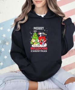 Peanuts Georgia Bulldogs Merry Christmas shirt