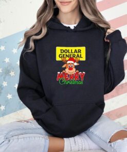 Reindeer Santa Dollar General Merry Christmas logo shirt