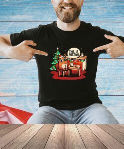 Reindeer this is festive Christmas meme shirt
