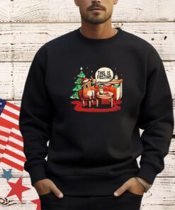 Reindeer this is festive Christmas meme shirt