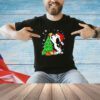 Snoopy Christmas tree with Woodstock funny shirt