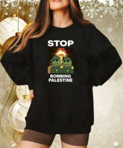 Stop Bombing Palestine Free Palestine Sweatshirt