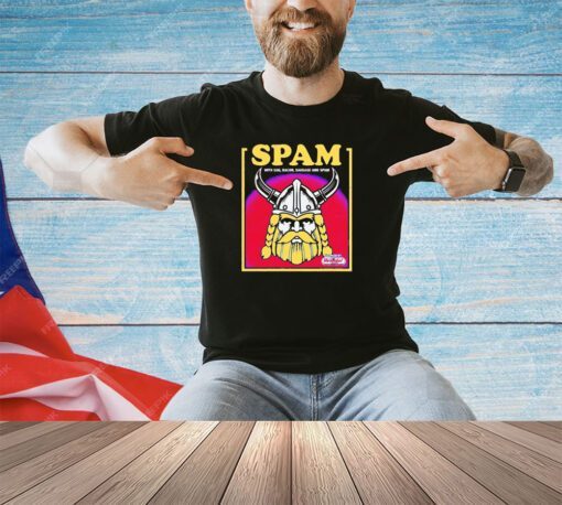 Wonderful Spam Monty Python’s Flying Circus with egg bacon sausage and spam shirt