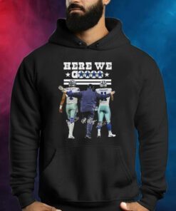 Dallas Cowboys Mccathy Prescott Parsons Here We Go Shirts