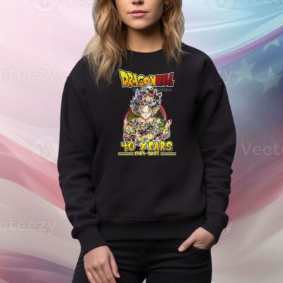 40 Years Of 1984 – 2024 Dragon Ball Thank You For The Memories Hoodie Tee Shirts