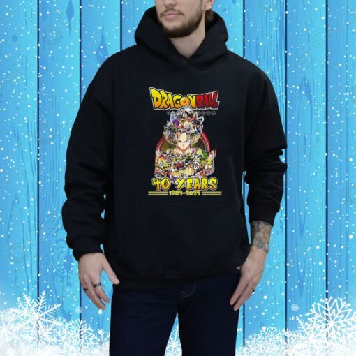 40 Years Of 1984 – 2024 Dragon Ball Thank You For The Memories Hoodie Shirt