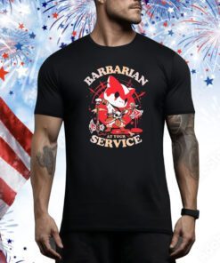 Barbarian’s Call Cat Barbarian At Your Service Hoodie Tee Shirts