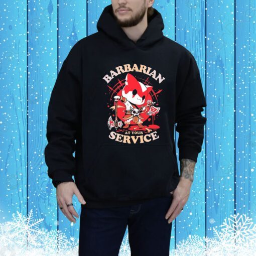 Barbarian’s Call Cat Barbarian At Your Service Hoodie Shirt