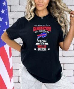 Buffalo Bills any man can be a grandfather but it takes some special to be a Bills grandpa T-shirt