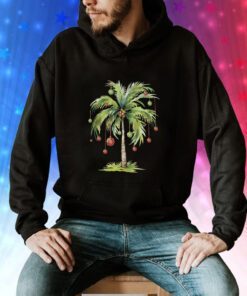 Christmas Palm Tree Ornament Christmas Tree Hoodie