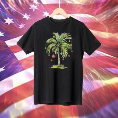 Christmas Palm Tree Ornament Christmas Tree T-Shirt