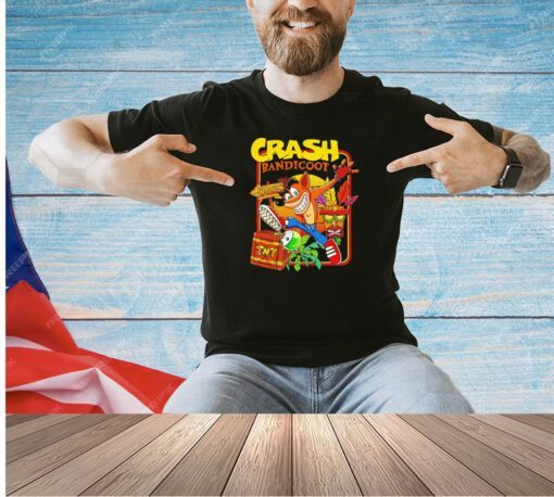 Crash Bandicoot Whoa Crash Cartoon T-shirt