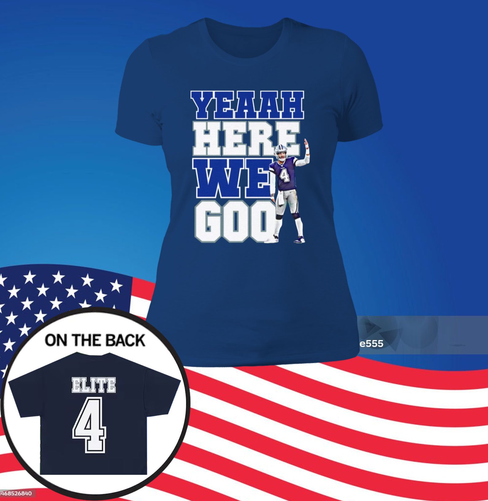 Dak Prescott Yeaah Here We Go SweatShirts