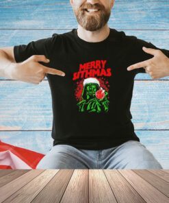 Darth Vader Star Wars in a Santa hat Christmas T-shirt