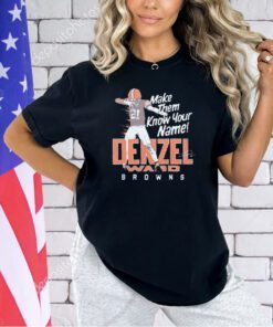 Denzel Ward Cleveland Browns make them know your name vintage T-shirt