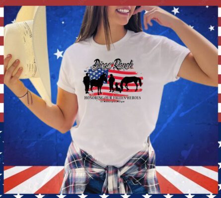 Diego Ranch honoring our fallen heroes USA flag shirt