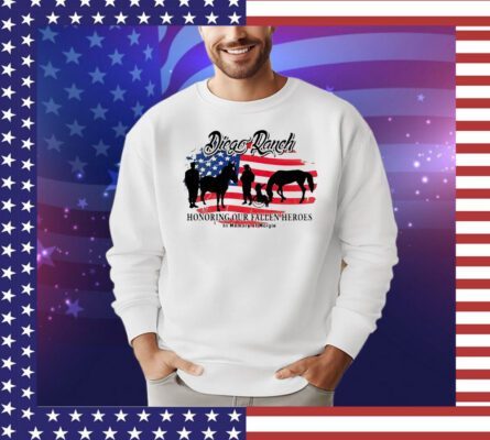 Diego Ranch honoring our fallen heroes USA flag shirt