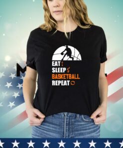 Eat sleep basketball repeat shirt