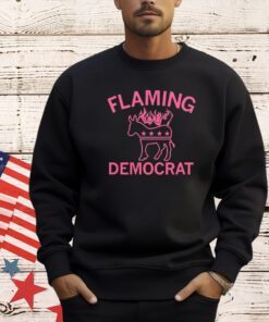 Flaming democrat T-shirt