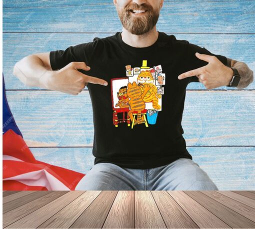 Garfield portrait of the artist T-shirt